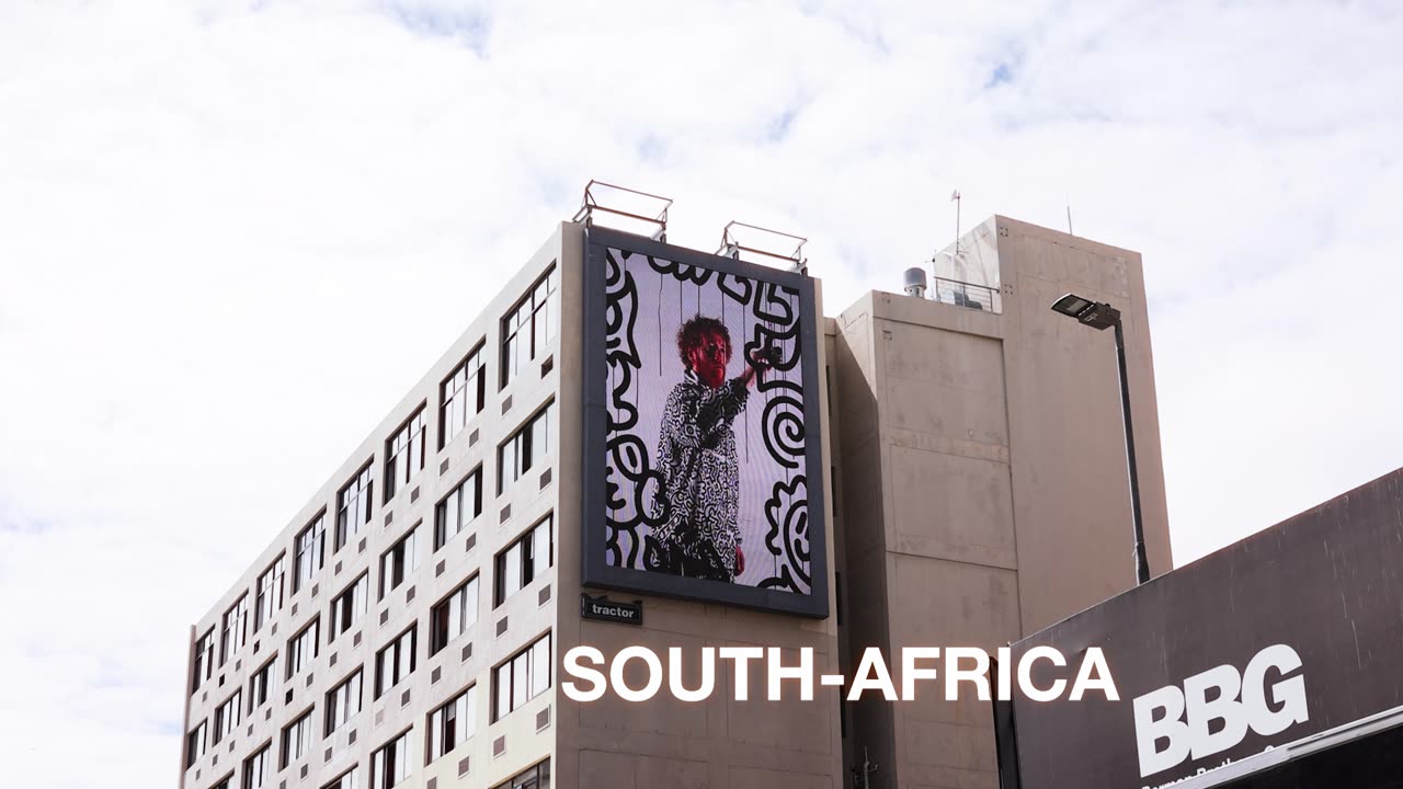 Mr Doodle billboard takeover
